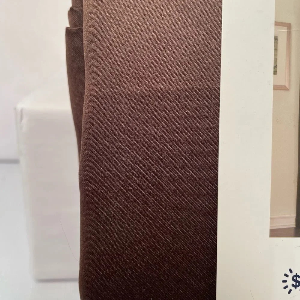 Sun Zero Brown Room Darkening Curtains